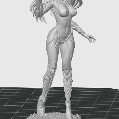 Mô hình 3D Witchblade Sara cực kỳ chi tiết cho người sưu tầm