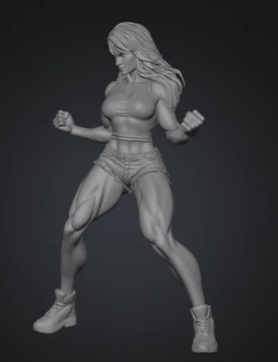 Mô hình 3D nhân vật She-Hulk mạnh mẽ cho người sưu tầm - Image 3
