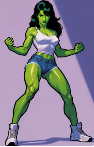Mô hình 3D nhân vật She-Hulk mạnh mẽ cho người sưu tầm - Image 4