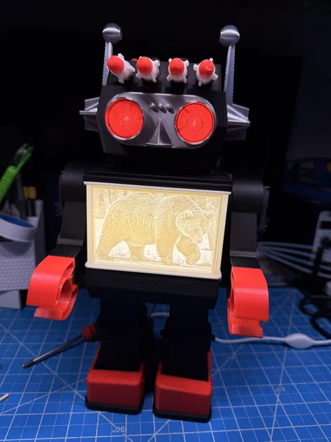 NEPTUNE ROBOT - Đèn ngủ phong cách Retro - Image 1