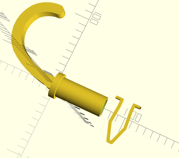 Móc treo hồ bơi (có mặt phẳng giúp in dễ dàng) - Image 1