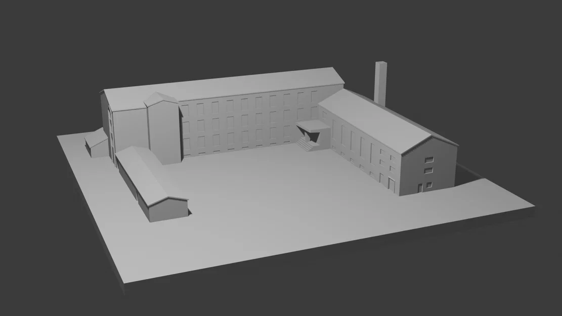 Mô hình kiến trúc trường học Jokirannan (Jokirannan koulu) in 3D - Image 1