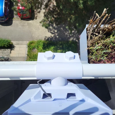 Giá treo Starlink gắn lan can ban công tự in 3D chắc chắn