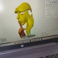 Tượng điêu khắc 3D mặt người nghệ thuật (Surreal Face Sculpture) - Thumbnail 4
