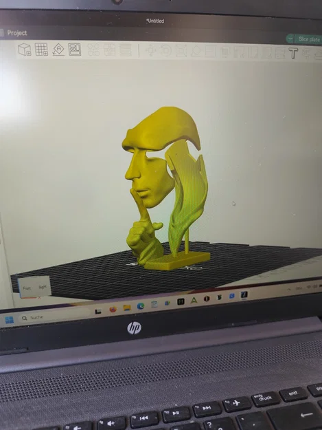 Tượng điêu khắc 3D mặt người nghệ thuật (Surreal Face Sculpture) - Image 5