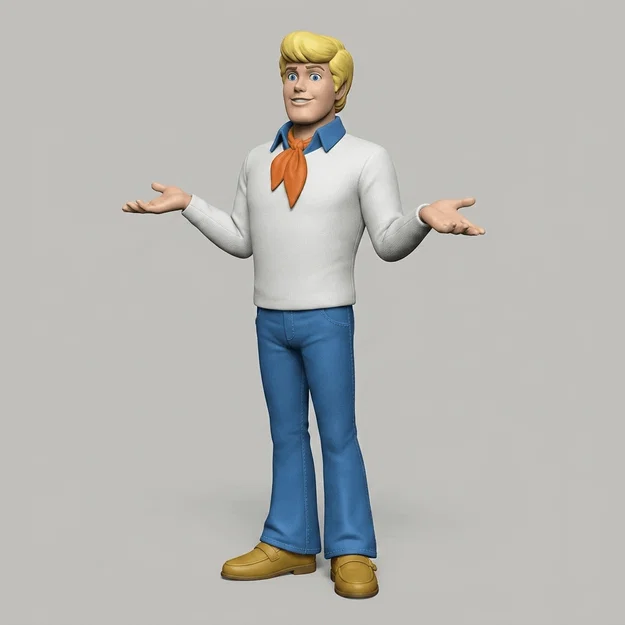 Mô hình 3D Fred Jones từ Scooby Doo (1969) cho người sưu tầm - Image 1