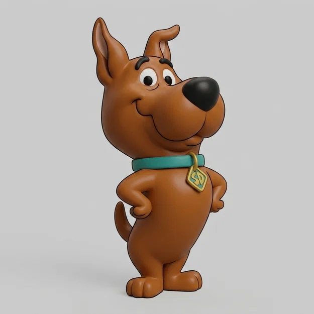 Mô hình 3D Scrappy Doo 1979: Tượng chú cún hoạt hình đáng yêu để in - Image 1