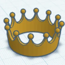 Mẫu vương miện xinh xắn cho búp bê in 3D (Crown for Barbie)
