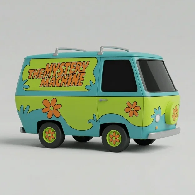 Mô hình 3D xe Mystery Machine từ Scooby-Doo 1969 - Image 1