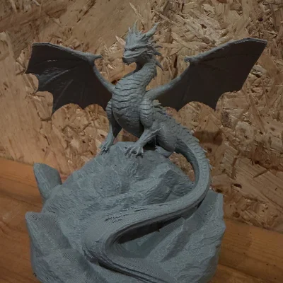Mountain Sentinel Dragon | Rồng canh giữ núi non | Dễ in