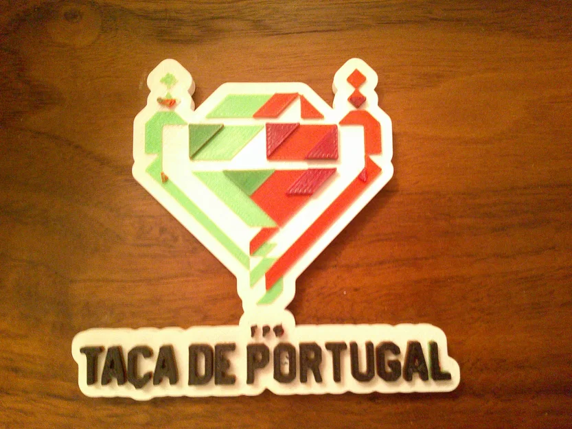 Mô hình trang trí Logo cúp bóng đá Taça de Portugal (In 3D) - Image 1