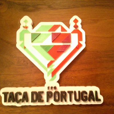 Mô hình trang trí Logo cúp bóng đá Taça de Portugal (In 3D)