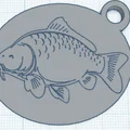 Móc khóa hình cá chép (Carp Keychain) in 3D tinh tế cho dân câu cá - Thumbnail 1