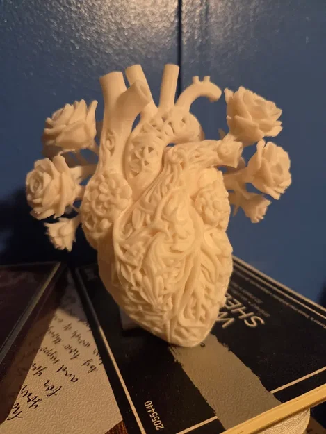 Mô hình trang trí Flower Heart - Trái tim hoa hồng tinh xảo - Image 2