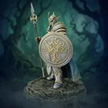 Bloodbound Realms – Elf – Emeraldward Sentinel (Mô hình STL in 3D Dark Fantasy) - Thumbnail 2