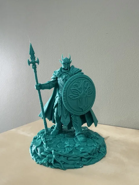 Bloodbound Realms – Elf – Emeraldward Sentinel (Mô hình STL in 3D Dark Fantasy) - Image 7