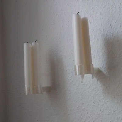 Giá treo nến gắn tường 3D thiết kế tối giản cho nến thanh dài