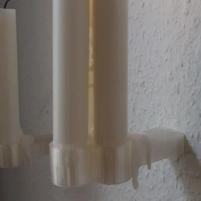 Giá treo nến gắn tường 3D thiết kế tối giản cho nến thanh dài