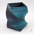 Chậu cây xoắn ốc Geometric Helix (In Silk PLA 2 màu, dễ in không cần support) - Thumbnail 5