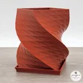 Chậu cây xoắn ốc Geometric Helix (In Silk PLA 2 màu, dễ in không cần support) - Thumbnail 7