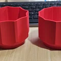 Chậu trồng cây mini dạng khía (Fluted Planter) tinh tế cho bàn làm việc - Thumbnail 3