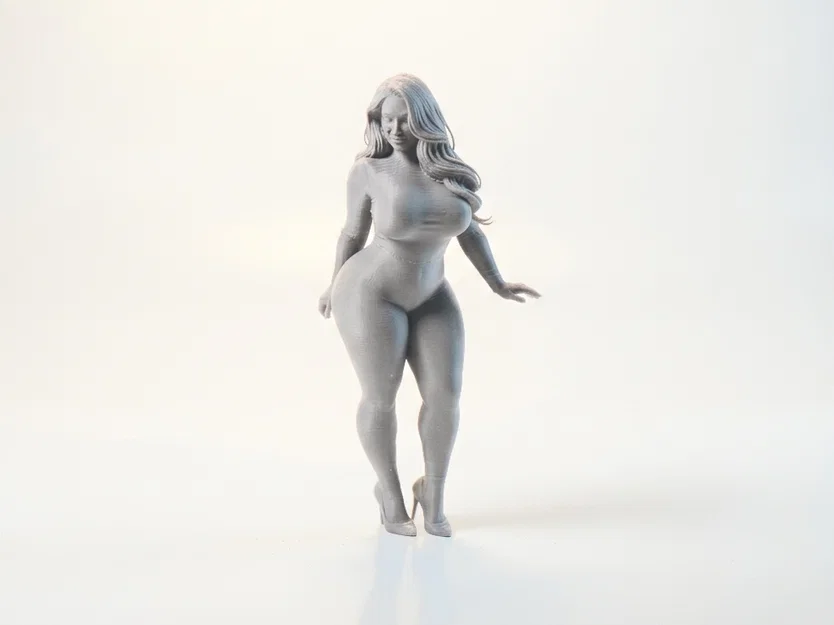 Mô hình 3D tượng nữ nghệ thuật (Thick Lady Figurine) - Image 1