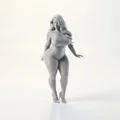 Mô hình 3D tượng nữ nghệ thuật (Thick Lady Figurine) - Thumbnail 1