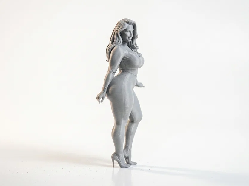Mô hình 3D tượng nữ nghệ thuật (Thick Lady Figurine) - Image 2