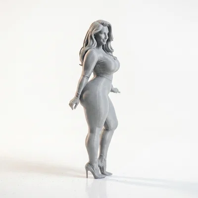 Mô hình 3D tượng nữ nghệ thuật (Thick Lady Figurine)