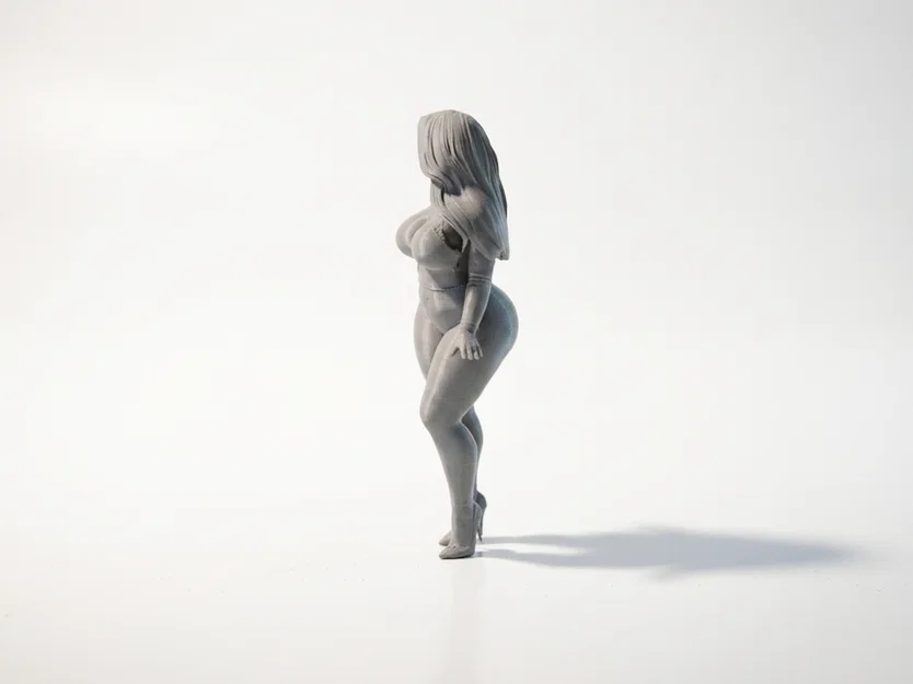 Mô hình 3D tượng nữ nghệ thuật (Thick Lady Figurine) - Image 4