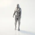 Mô Hình Figurine Nữ Doanh Nhân Chuyên Nghiệp Dành Cho In 3D - Thumbnail 1