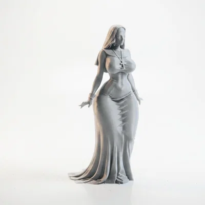 Mô hình 3D Nữ Tu Sĩ Sang Trọng - File STL in 3D