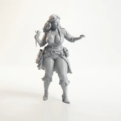 Mô hình nữ hải tặc cực ngầu - File in 3D (Thick Pirate Figurine)