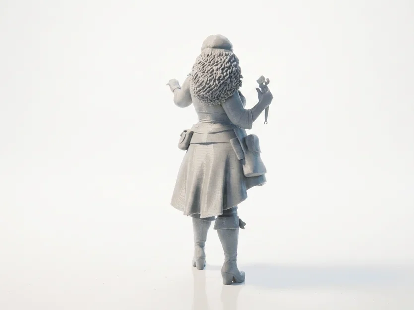 Mô hình nữ hải tặc cực ngầu - File in 3D (Thick Pirate Figurine) - Image 3