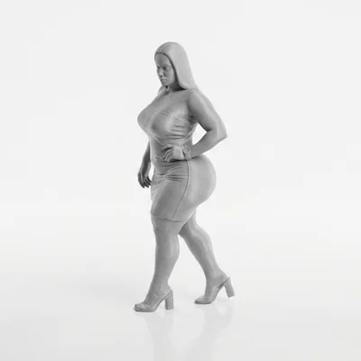 Mô hình tượng nữ nhân Thick Thighs 3D có thể in ấn