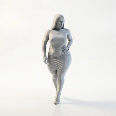 Mô hình tượng nữ nhân Thick Thighs 3D có thể in ấn