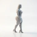 Mô hình tượng nữ nhân Thick Thighs 3D có thể in ấn - Thumbnail 3