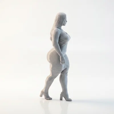 Mô hình tượng nữ nhân Thick Thighs 3D có thể in ấn