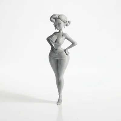 Mô hình tượng nữ Thick Thighs 3D in ấn tượng