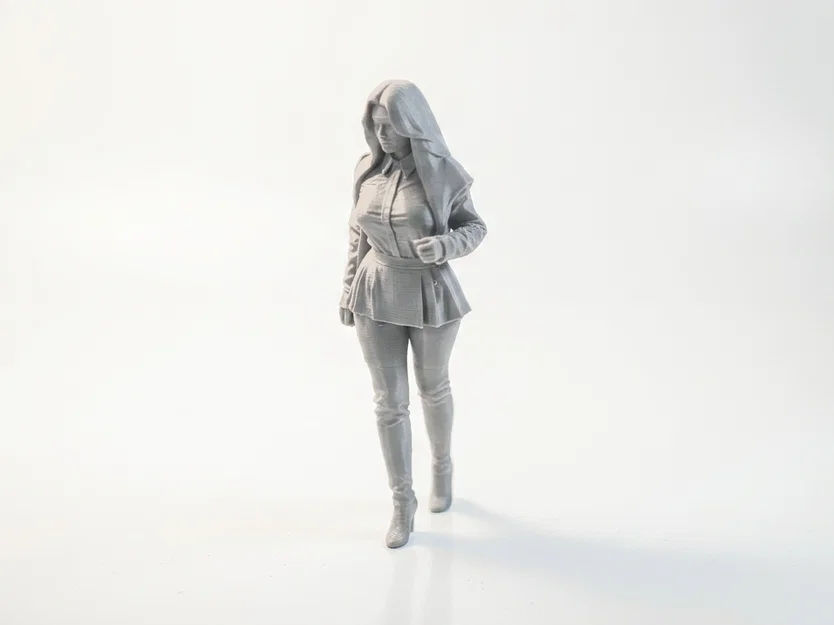 Mô hình 3D tượng nữ nhân vật trùm mũ có thể in 3D - Image 1
