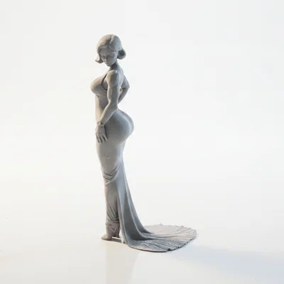 Tượng Nữ Thanh Lịch - Mẫu In 3D Độc Đáo