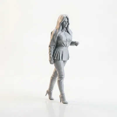 Mô hình 3D tượng nữ nhân vật trùm mũ có thể in 3D
