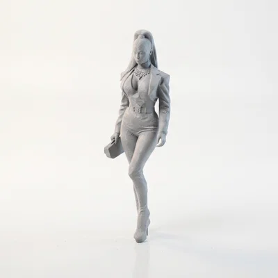 Mô hình Figurine Nữ Nhân Trang Phục Hổ In 3D