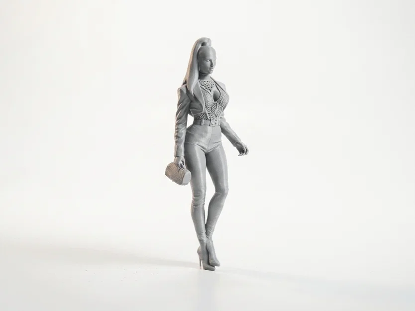 Mô hình Figurine Nữ Nhân Trang Phục Hổ In 3D - Image 2