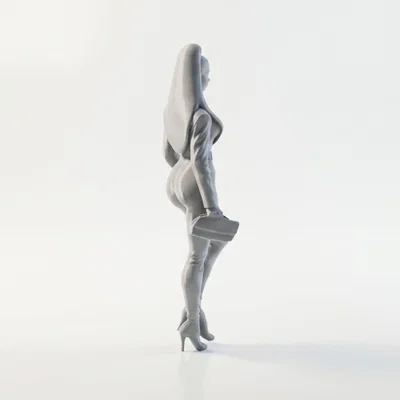 Mô hình Figurine Nữ Nhân Trang Phục Hổ In 3D
