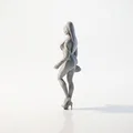 Mô hình Figurine Nữ Nhân Trang Phục Hổ In 3D - Thumbnail 4