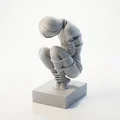 Mô hình 3D điêu khắc trừu tượng Người phụ nữ bị trói - Thumbnail 1