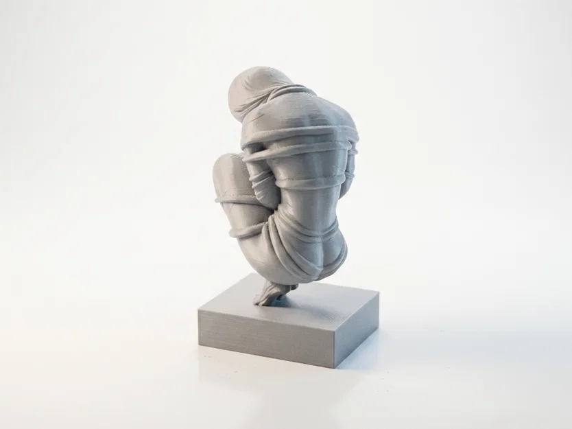 Mô hình 3D điêu khắc trừu tượng Người phụ nữ bị trói - Image 4