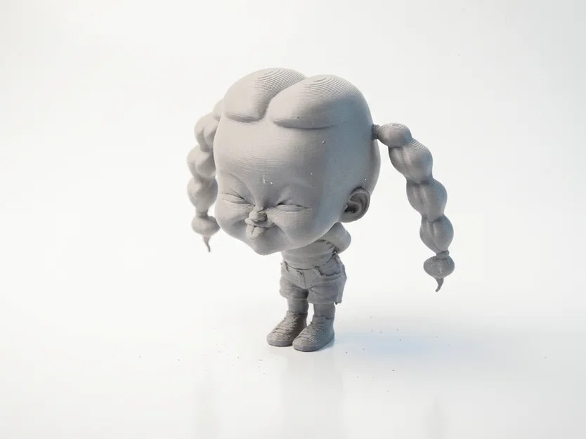 Mô hình 3D cô bé lè lưỡi tinh nghịch (In 3D) - Image 1
