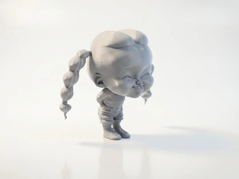Mô hình 3D cô bé lè lưỡi tinh nghịch (In 3D) - Image 2